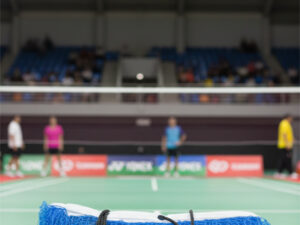 Blue Badminton Nylon Net for outdoor and indoor game