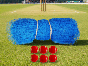 Cricket practice net .95mm, 30×10 ft with 6 balls