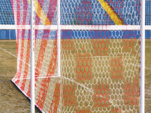 Football Goal Post Hexa Net Full Size for outdoor gaming