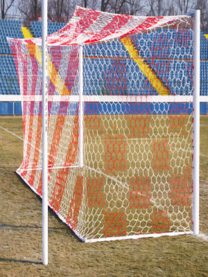 Football Goal Post Hexa Net Full Size for outdoor gaming