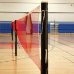 Red Badminton Nylon Net for outdoor and indoor game