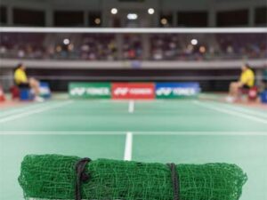 Green Badminton Nylon Net For Outdoor And Indoor Game