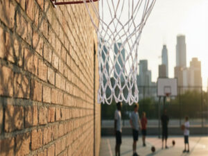 White Heavy BasketBall Ring Net
