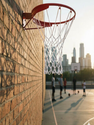 White Heavy BasketBall Ring Net